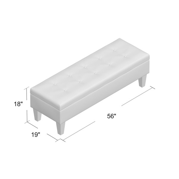 Alcott Hill® Potrero Upholstered Flip top Storage Bench & Reviews Wayfair